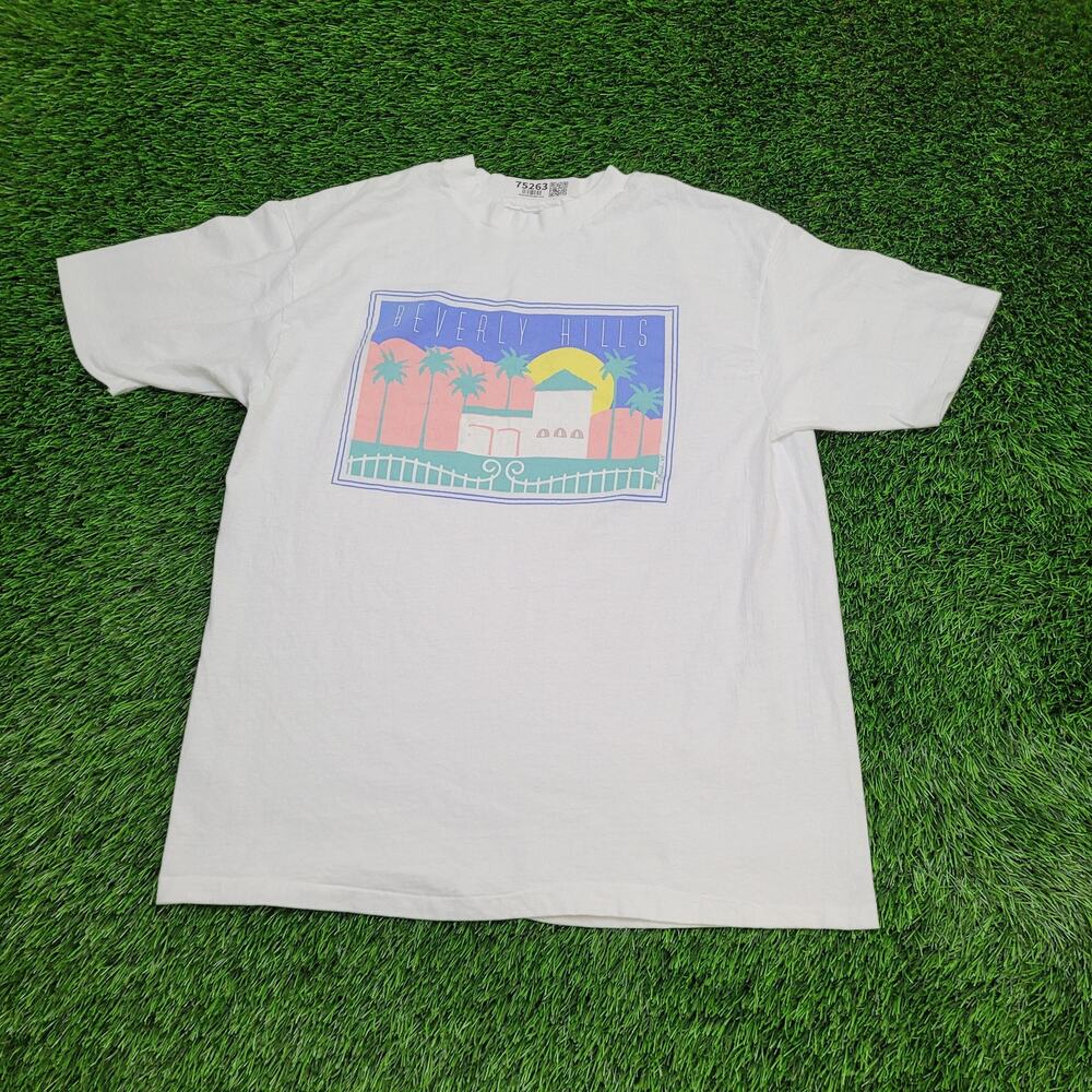 Vintage 1988 Beverly Hills Shirt Womens XL 22x27 USA